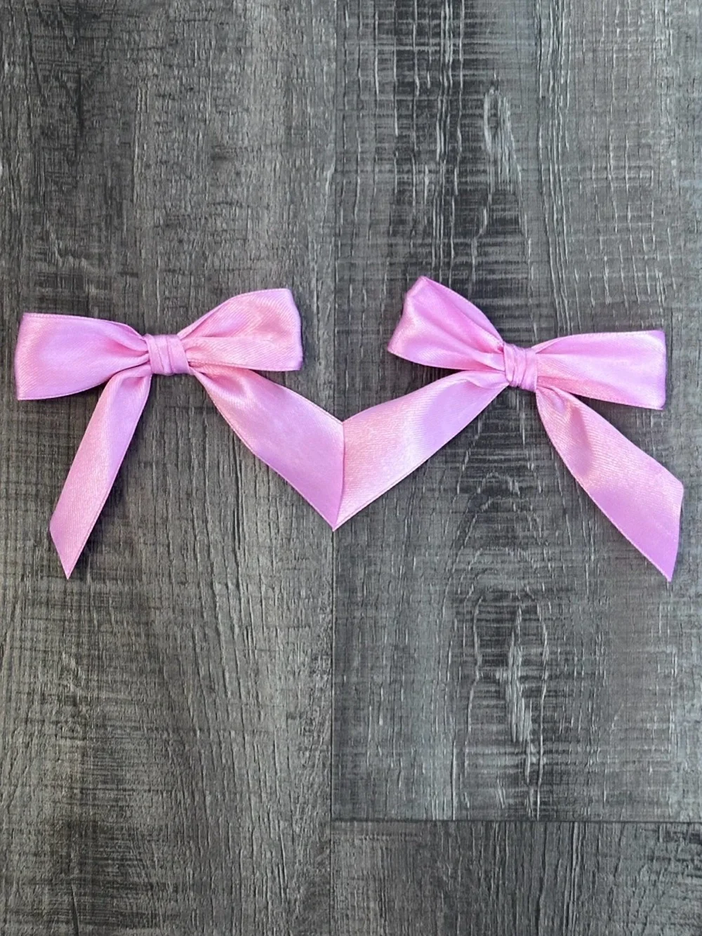 💞 New Set of 2 Pink Hair Bows with Attached Bobby Pins